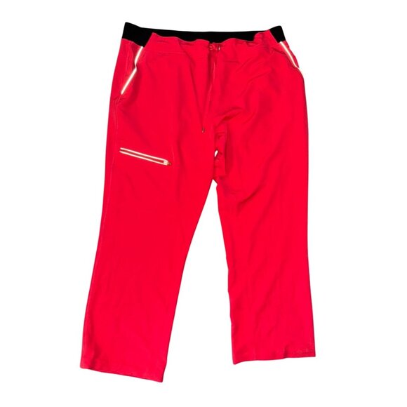 Healing Hands HH360 Womens Red Scrub Pants 2X With Zip Pockets - Picture 1 of 6